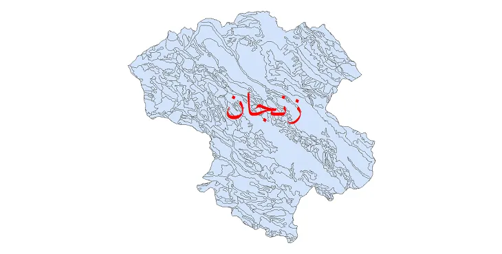 نقشه جی آی اس (GIS) زمین شناسی استان زنجان