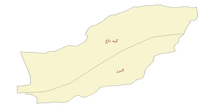 نقشه جی آی اس (GIS) ساختار زمین ساختی استان گلستان