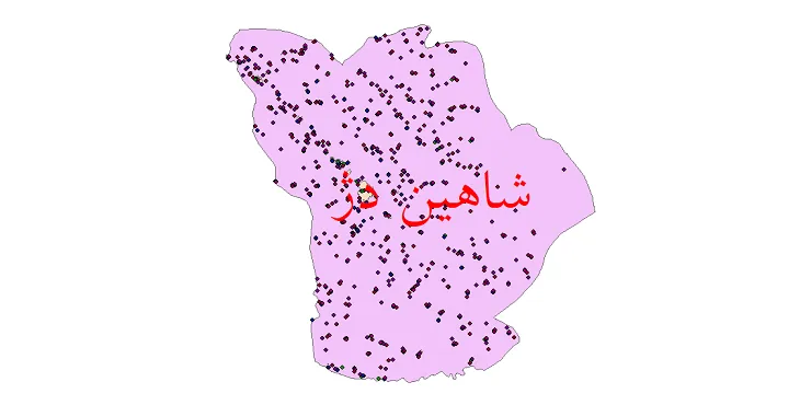 نقشه جمعیت شهرها و روستاهای شهرستان شاهین دژ از سال 35 تا 95