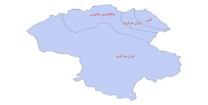 نقشه جی آی اس (GIS) ساختار زمین ساختی استان زنجان