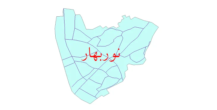 دانلود نقشه معابر شهر نوربهار + pdf باکیفیت
