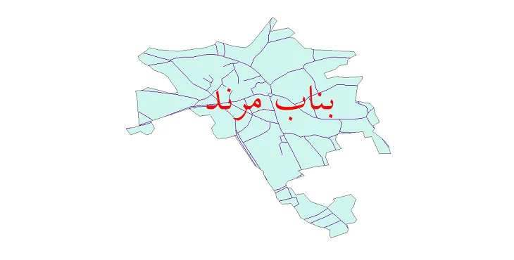 دانلود نقشه معابر شهر بناب مرند + pdf باکیفیت