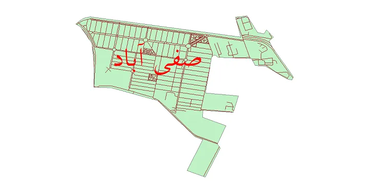 دانلود نقشه معابر شهر صفی آباد (دزفول) + pdf باکیفیت