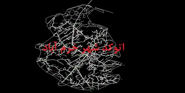 دانلود نقشه اتوکد (Autocad) شهر خرم آباد استان مازندران