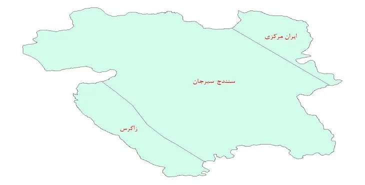 نقشه جی آی اس (GIS) ساختار زمین ساختی استان کردستان
