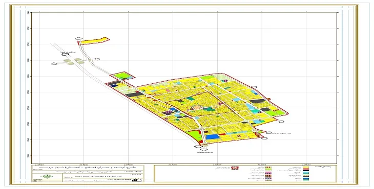 جدیدترین نقشه کاربری اراضی شهر مروست
