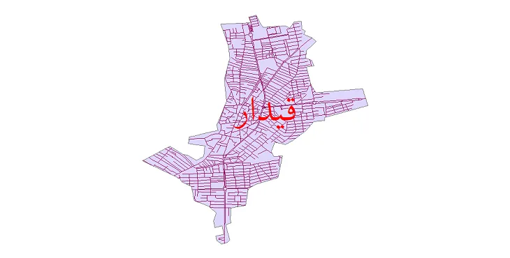 دانلود نقشه معابر شهر قیدار + pdf باکیفیت