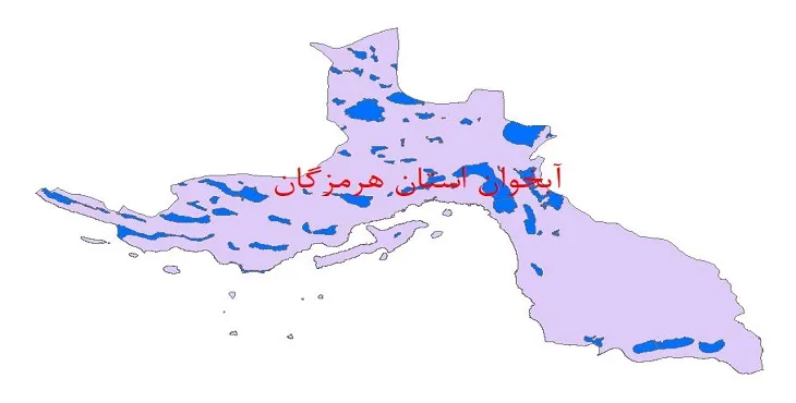نقشه جی آی اس (GIS) آبخوان استان هرمزگان