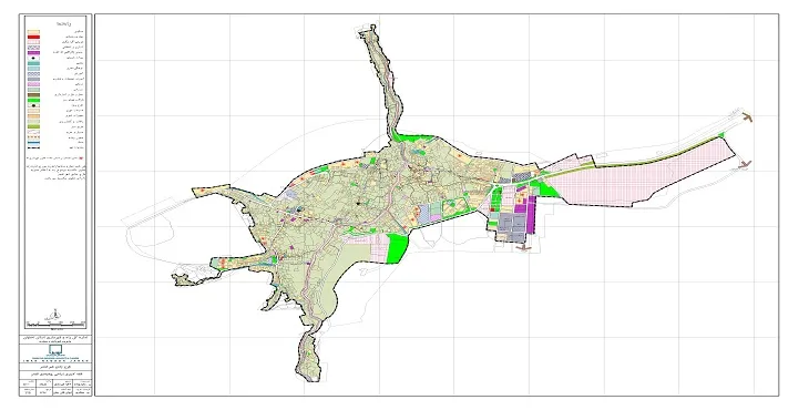 دانلود نقشه کاربری اراضی شهر قمصر | وضع موجود+پیشنهادی