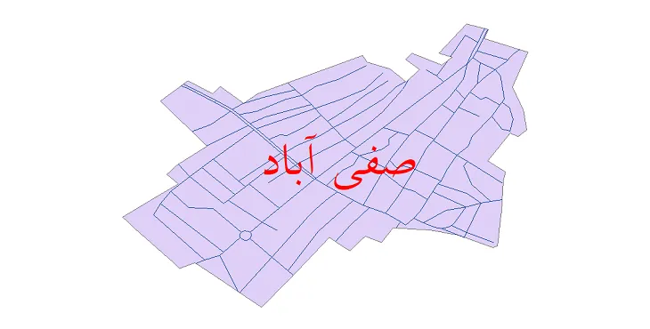 دانلود نقشه معابر شهر صفی آباد (اسفراین) + pdf باکیفیت