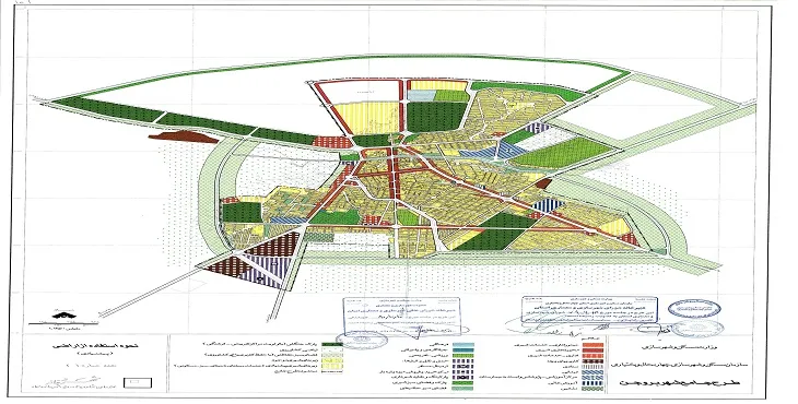 جدیدترین نقشه کاربری اراضی شهر بروجن