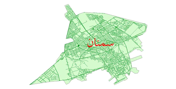 دانلود نقشه معابر شهر سمنان + pdf باکیفیت