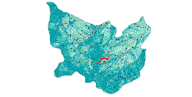 کاملترین شیپ فایل های شهرستان نیر
