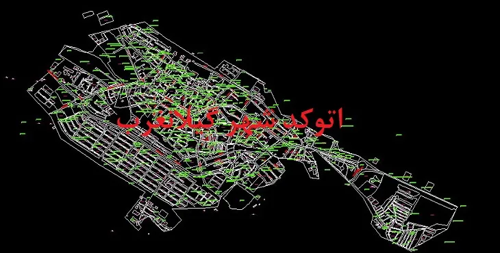 دانلود نقشه اتوکد (Autocad) شهر گیلانغرب