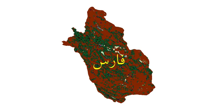 کاملترین شیپ فایل های استان فارس