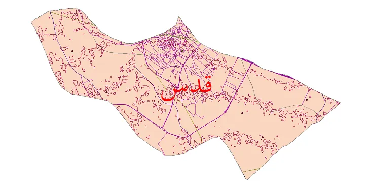 کاملترین شیپ فایل های شهرستان قدس