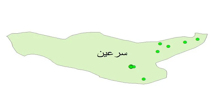 دانلود نقشه شیپ فایل چاه های آب شهرستان سرعین