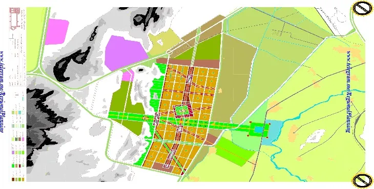 جدیدترین نقشه کاربری اراضی شهر بهارستان مشهد