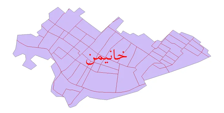 دانلود نقشه معابر شهر خانمین + pdf باکیفیت