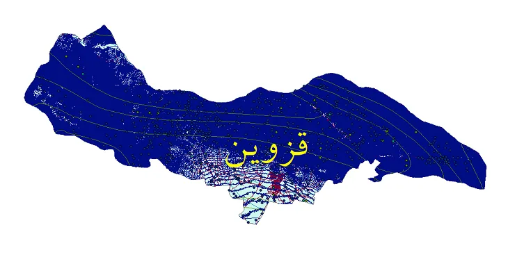 کاملترین شیپ فایل های شهرستان قزوین