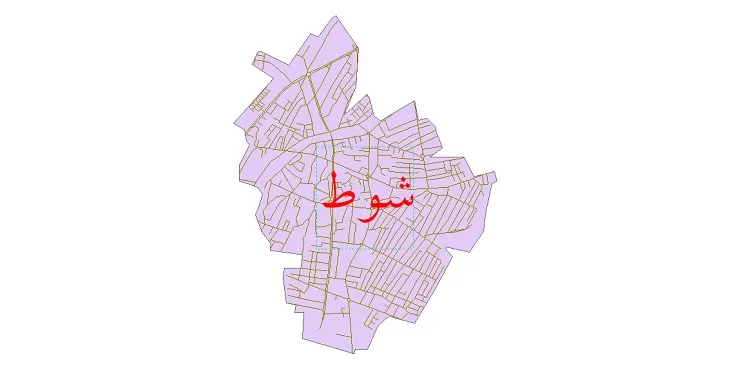دانلود نقشه معابر شهر شوط + pdf باکیفیت