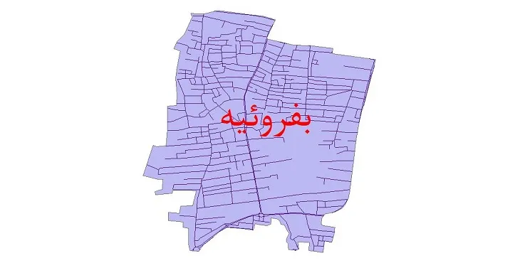 دانلود نقشه معابر شهر بفروئیه + pdf باکیفیت