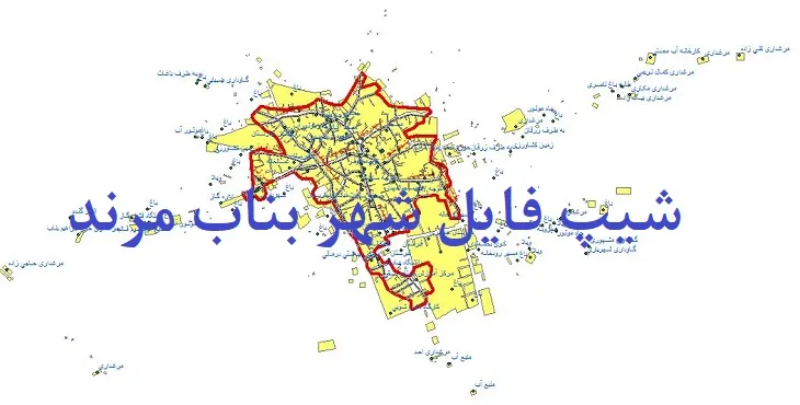 دانلود نقشه های جی آی اس (GIS) شهر بناب مرند