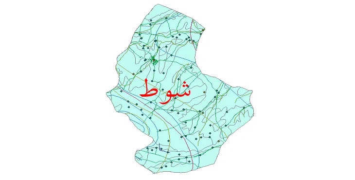 کاملترین شیپ فایل های شهرستان شوط