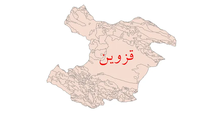 نقشه جی آی اس (GIS) زمین شناسی استان قزوین