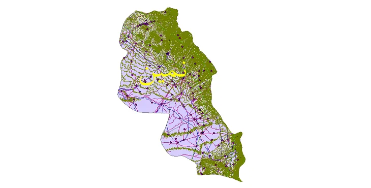 کاملترین شیپ فایل های شهرستان نمین