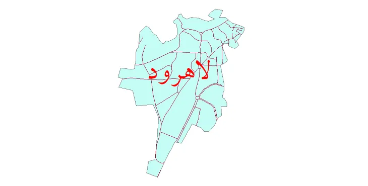 دانلود نقشه معابر شهر لاهرود + pdf باکیفیت