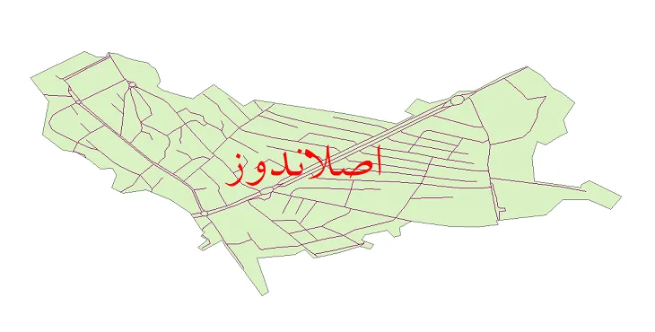 دانلود نقشه معابر شهر اصلاندوز + pdf باکیفیت