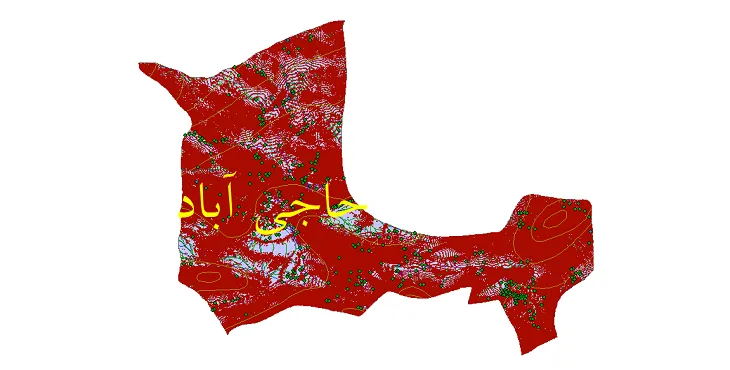 دانلود نقشه های شیپ فایل شهرستان حاجی آباد + کاملترین لایه GIS