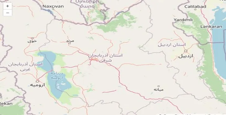 دانلود نقشه pdf استان آذربایجان شرقی | با کیفیت بالا