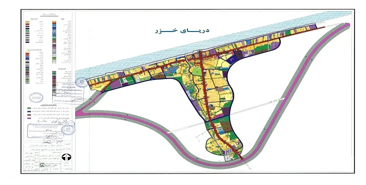 دانلود نقشه کاربری اراضی شهر محمودآباد | وضع موجود+پیشنهادی