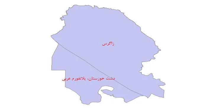 نقشه جی آی اس (GIS) ساختار زمین ساختی استان خوزستان