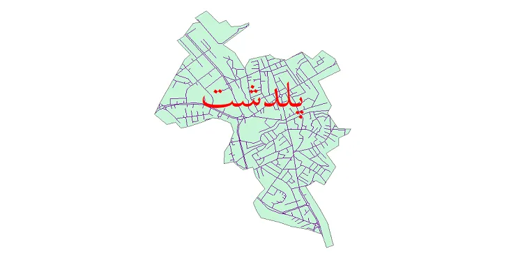 دانلود نقشه معابر شهر پلدشت + pdf باکیفیت