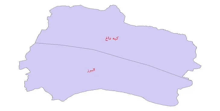 نقشه جی آی اس (GIS) ساختار زمین ساختی استان خراسان شمالی