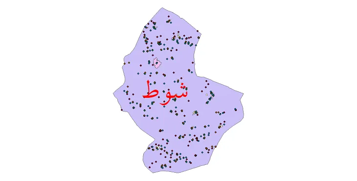نقشه جمعیت شهرها و روستاهای شهرستان شوط از سال 35 تا 95