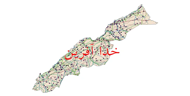 کاملترین شیپ فایل های شهرستان خداآفرین