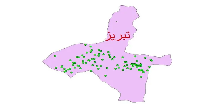 دانلود نقشه شیپ فایل کیفیت آب چاه های شهرستان تبریز