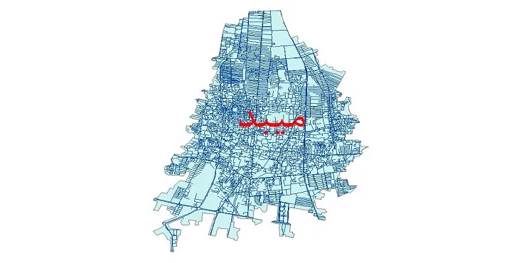 دانلود نقشه معابر شهر میبد + pdf باکیفیت
