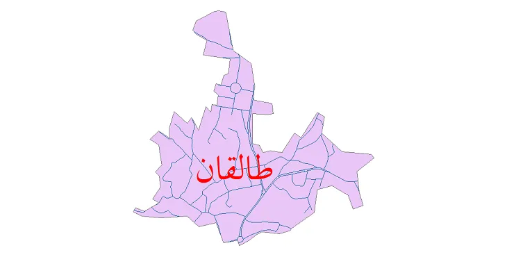 دانلود نقشه معابر شهر طالقان + pdf باکیفیت