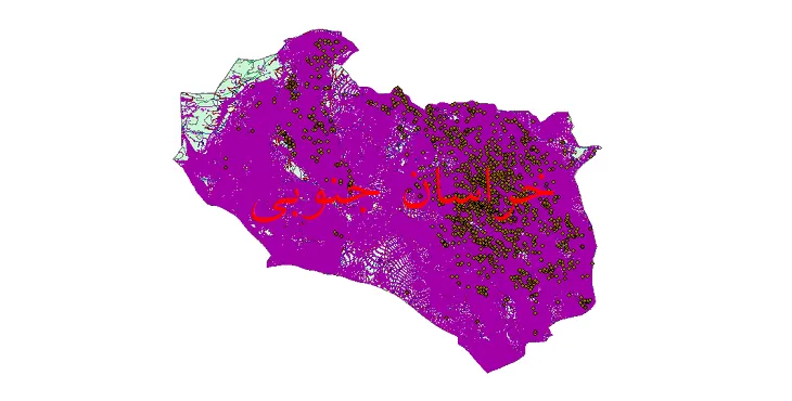 کاملترین شیپ فایل های استان خراسان جنوبی
