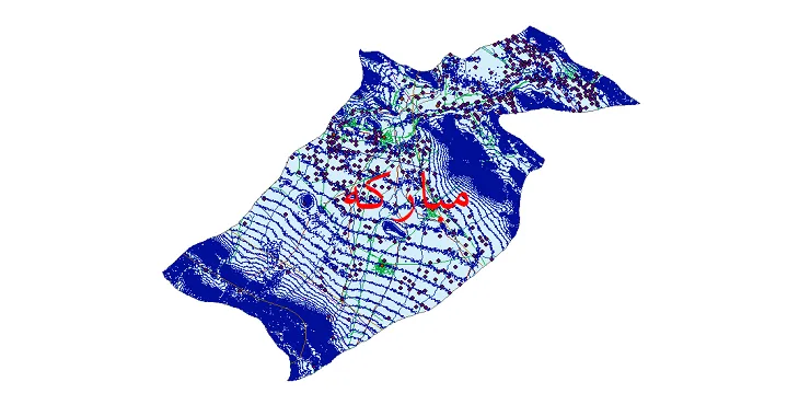 کاملترین شیپ فایل های شهرستان مبارکه