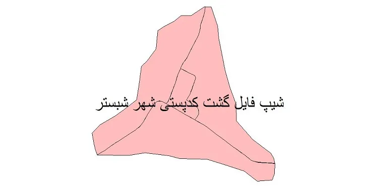 دانلود نقشه کدپستی شهر شبستر + pdf با کیفیت