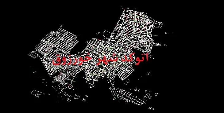 دانلود نقشه اتوکد (Autocad) شهر خورزوق