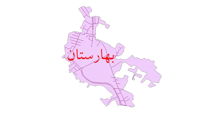 دانلود نقشه معابر شهر بهارستان جم + pdf باکیفیت