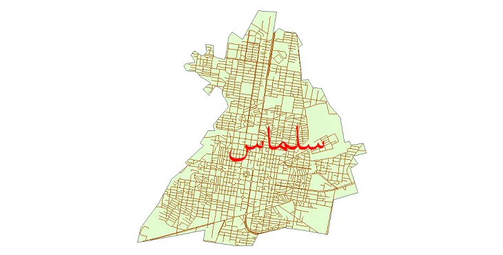 دانلود نقشه معابر شهر سلماس + pdf باکیفیت