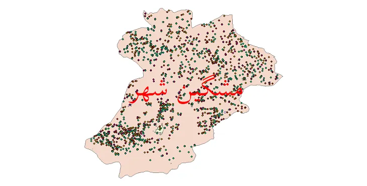 نقشه جمعیت شهرها و روستاهای شهرستان مشگین شهر از سال 35 تا 95